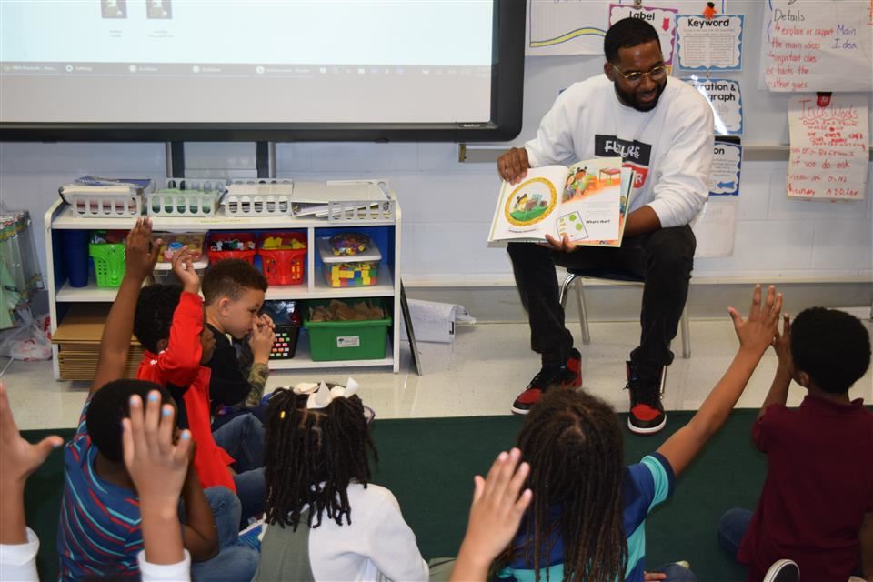 Woodard at Arrowpoint Elementary in November 